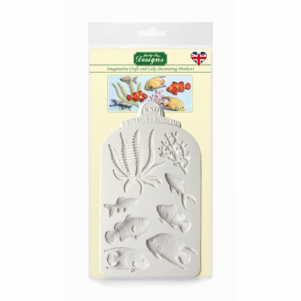Silicone Mould - Fish, Seaweed and Coral